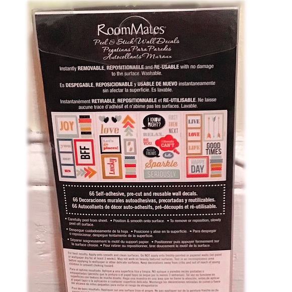 NIB Vinyl Frame Wall Decals, Set of 66 - Picture 6 of 7